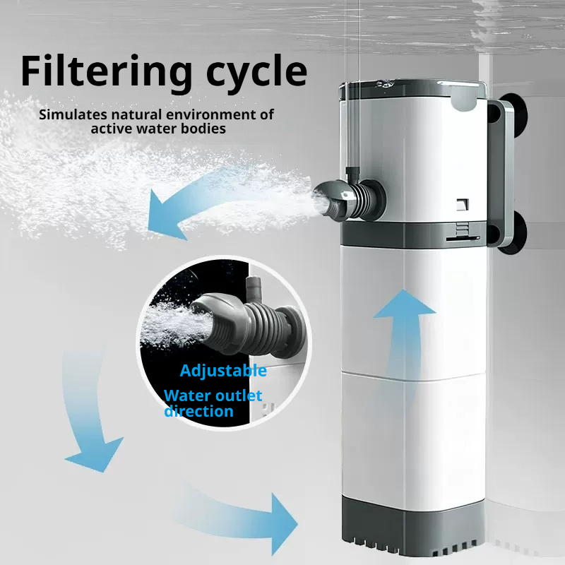 Fish Pond Aerator - Aquarium Filter Pump, Fish Tank, Submersible,