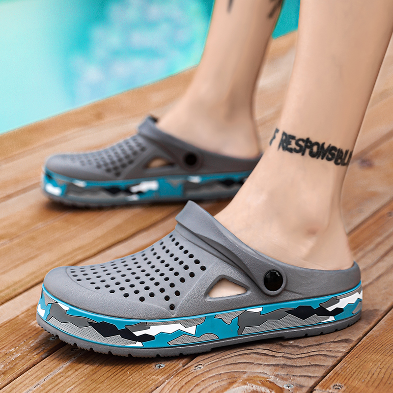 Summer Men Shoes Clogs Slipper - Farming For Agriculture 评论和价格