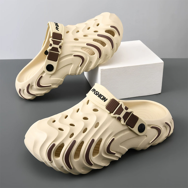 Men Summer EVA Hole Slippers L - Farming For Agriculture 评论和价格