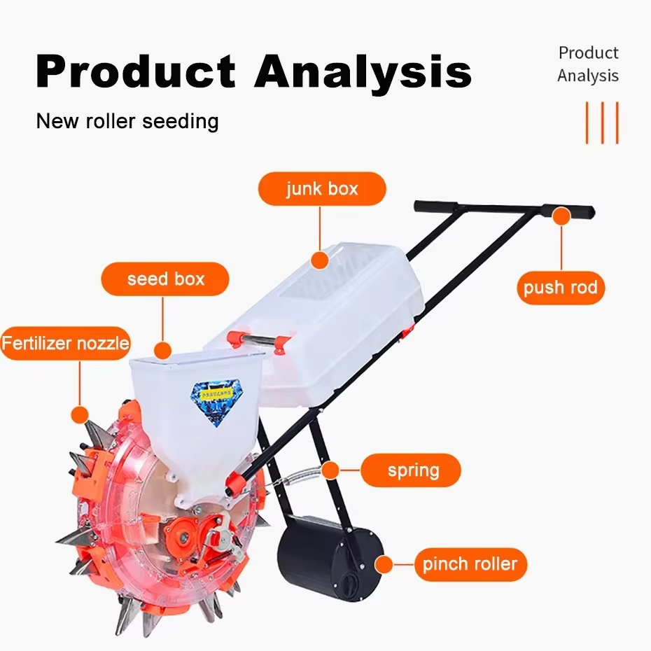 12 Hole Hand Push Seeding Mach - Seed Planter 评论和价格