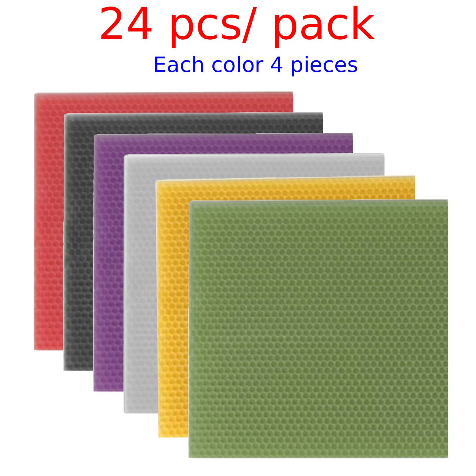 24 Pieces Colorful Honeycomb W - Beehive Frame Wax 评论和价格