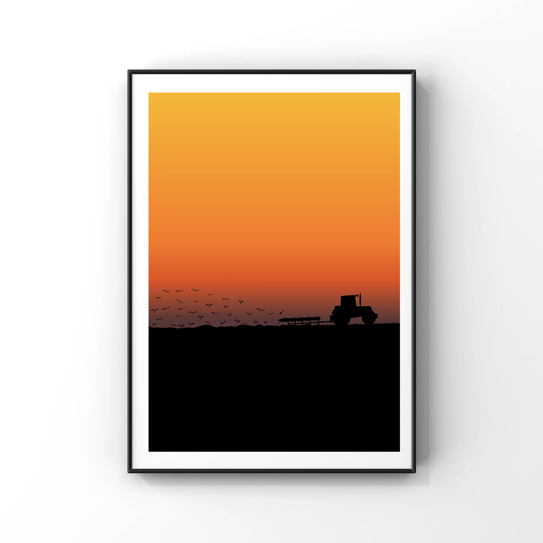 Abstract Art Tractor Working i - Farming Agriculture Pictures 评论和价格